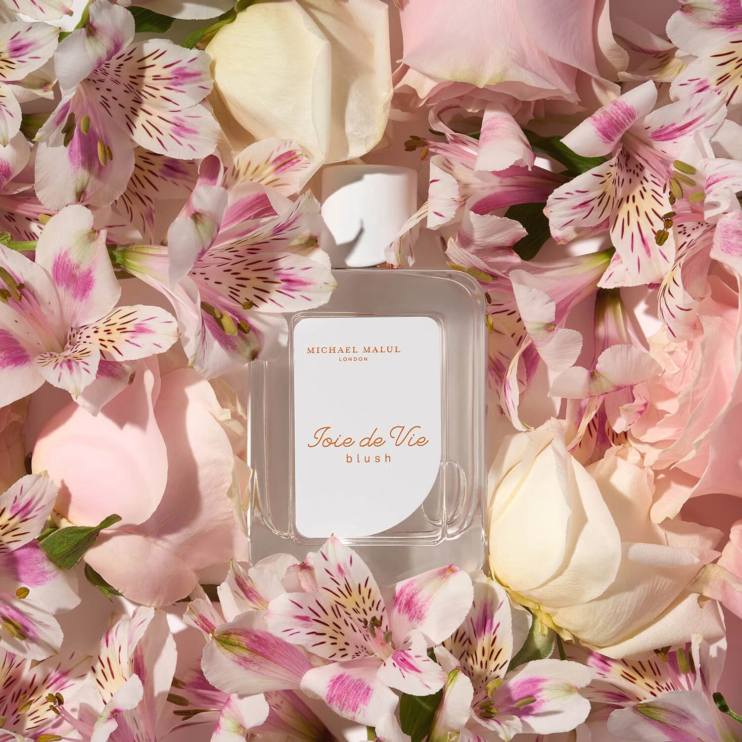 Michael Malul Joie de Vie Blush Eau de Parfum 100 ml bottle – fruity red berry fragrance with soft rose florals and warm musky base