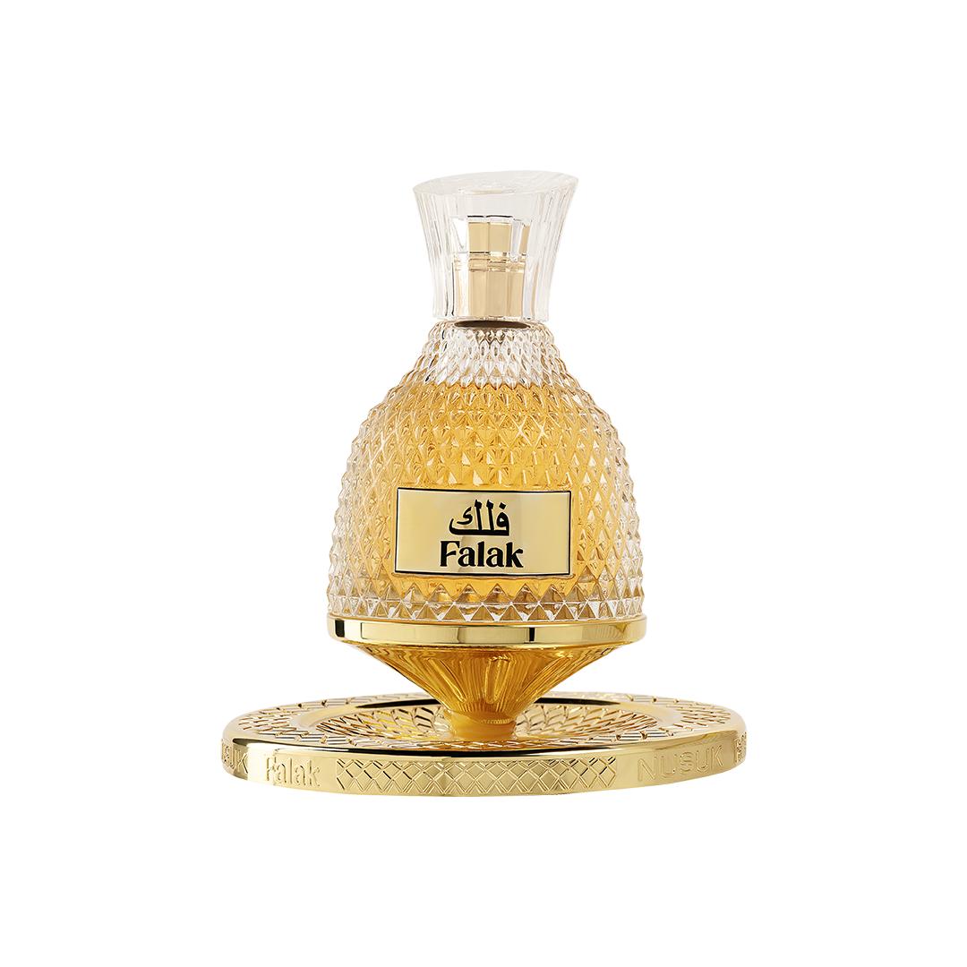 Nusuk Falak Eau de Parfum 100 ml bottle – bright citrus fragrance with soft florals and smooth woody musky base