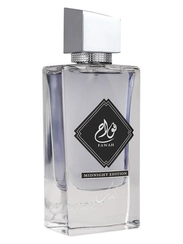 Nusuk Fawah Midnight Eau de Parfum 80 ml bottle – warm spicy fragrance with rich amber and deep woody musky base
