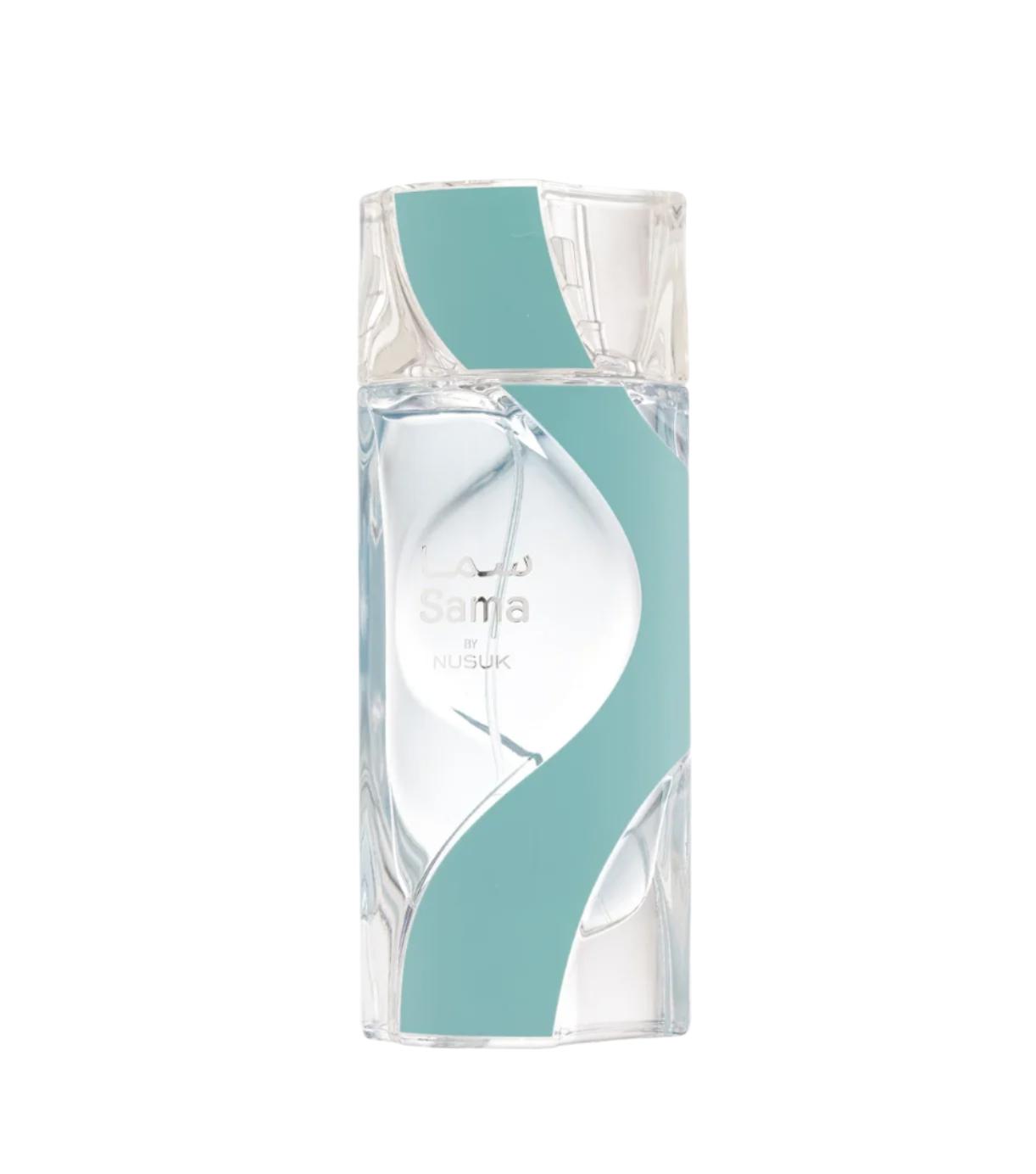 Nusuk Sama Eau de Parfum 100 ml bottle – fruity floral musk fragrance with jasmine, rose, vanilla, and creamy musky base