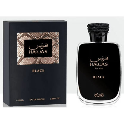 Hawas for Him Black Edition by Rasasi Men’s Eau de Parfum 100ml (3.4 oz)