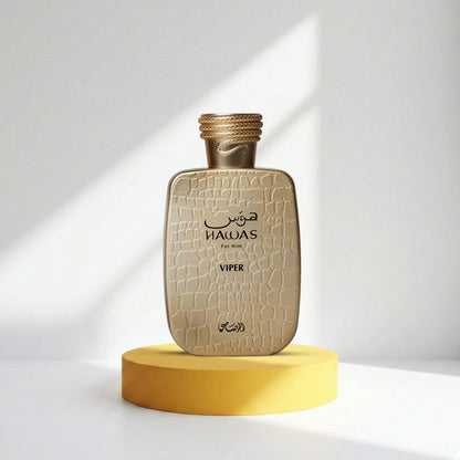 Rasasi Hawas Viper Eau de Parfum 100 ml bottle – fresh aquatic citrus fragrance with spicy notes and smooth woody musky base
