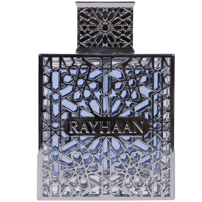 Rayhaan Aquatica for Men Eau de Parfum 100 ml (3.4 oz) bottle – fresh blue-aquatic citrus fragrance with clean woody musk base.