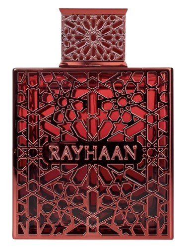 Rayhaan Crimson 100 ml bottle – spicy amber woody fragrance with deep musky base.