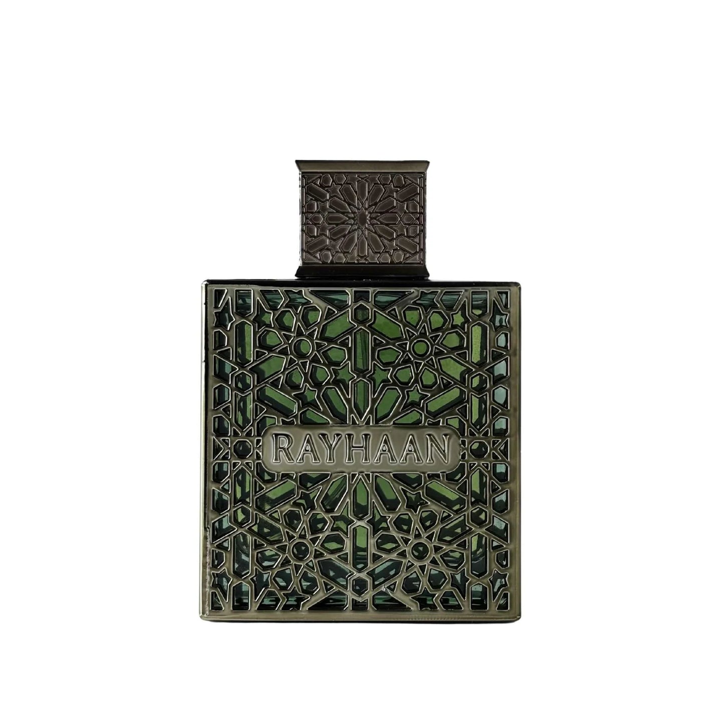 Rayhaan Terra Eau de Parfum 100 ml (3.4 oz) bottle – earthy fresh green with deep vetiver and smooth woody musk base.
