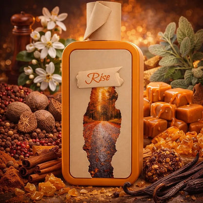 Riiffs Season Rise Eau de Parfum 100 ml bottle – bright citrus fragrance with soft florals and smooth woody musky base