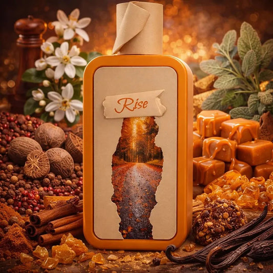 Riiffs Season Rise Eau de Parfum 100 ml bottle – bright citrus fragrance with soft florals and smooth woody musky base