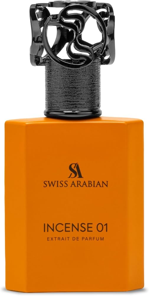 Swiss Arabian Incense 01 Eau de Parfum 50 ml bottle – smoky incense fragrance with resinous woods and warm amber musk base
