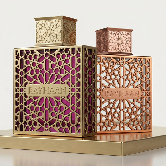 Rayhaan Kiss & Divine Bundle 2-piece Eau de Parfum set – sweet creamy vanilla warm fragrance duo