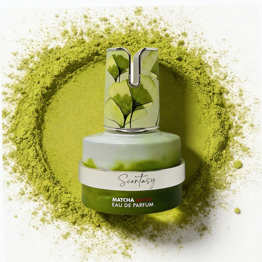Armaf Scentasy Matcha Magix Eau de Parfum 100 ml bottle – creamy matcha tea fragrance with soft vanilla and musky woody base