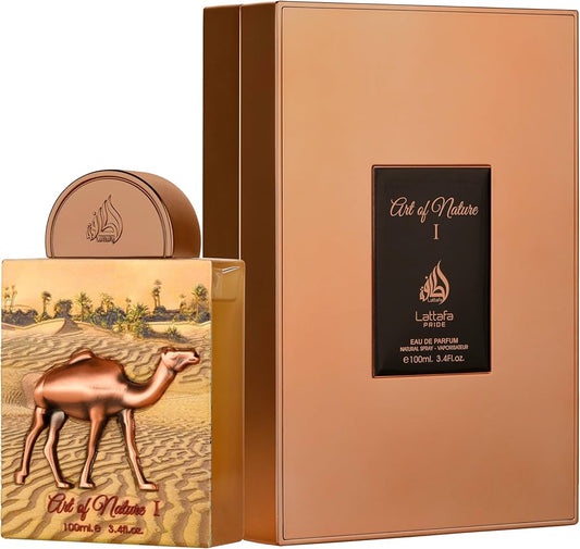 Lattafa Art of Nature I Eau de Parfum 100 ml bottle – fresh citrus green fragrance with aromatic herbs and soft woody base