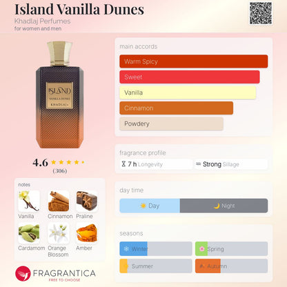 Khadlaj Island Vanilla Dunes Extrait de Parfum 100 ml (3.4 oz)