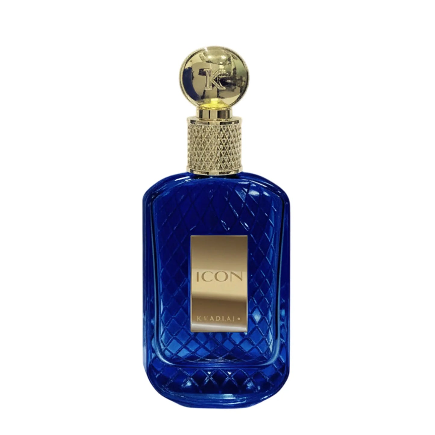 Khadlaj Icon Eau de Parfum 100 ml bottle – oriental woody fragrance with bergamot, incense, suede, sandalwood, and amber base