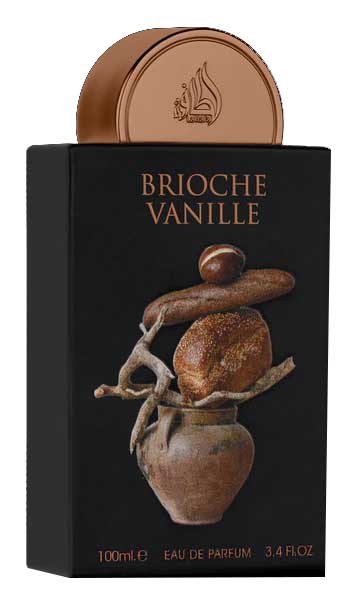 Lattafa Brioche Vanille Eau de Parfum 100 ml bottle – buttery pastry gourmand fragrance with creamy vanilla and caramel amber base