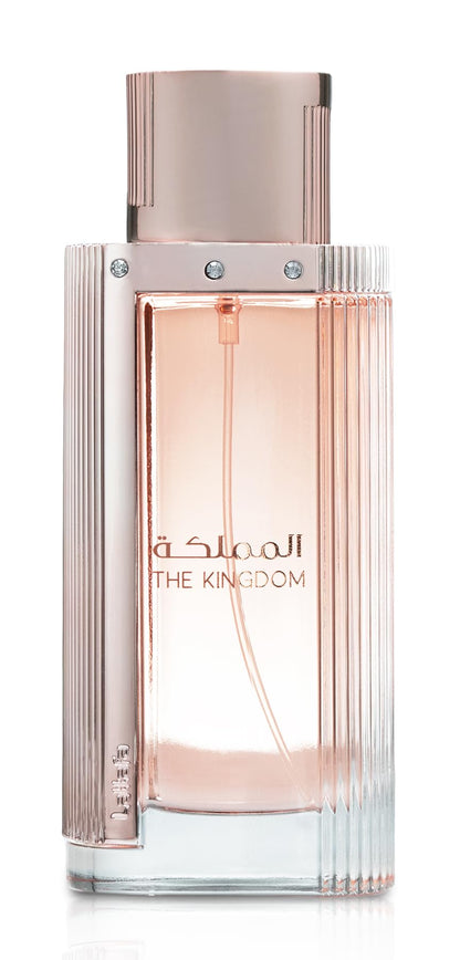 Lattafa The Kingdom for Women Eau de Parfum 100 ml bottle – fruity floral fragrance with creamy vanilla and clean musky base