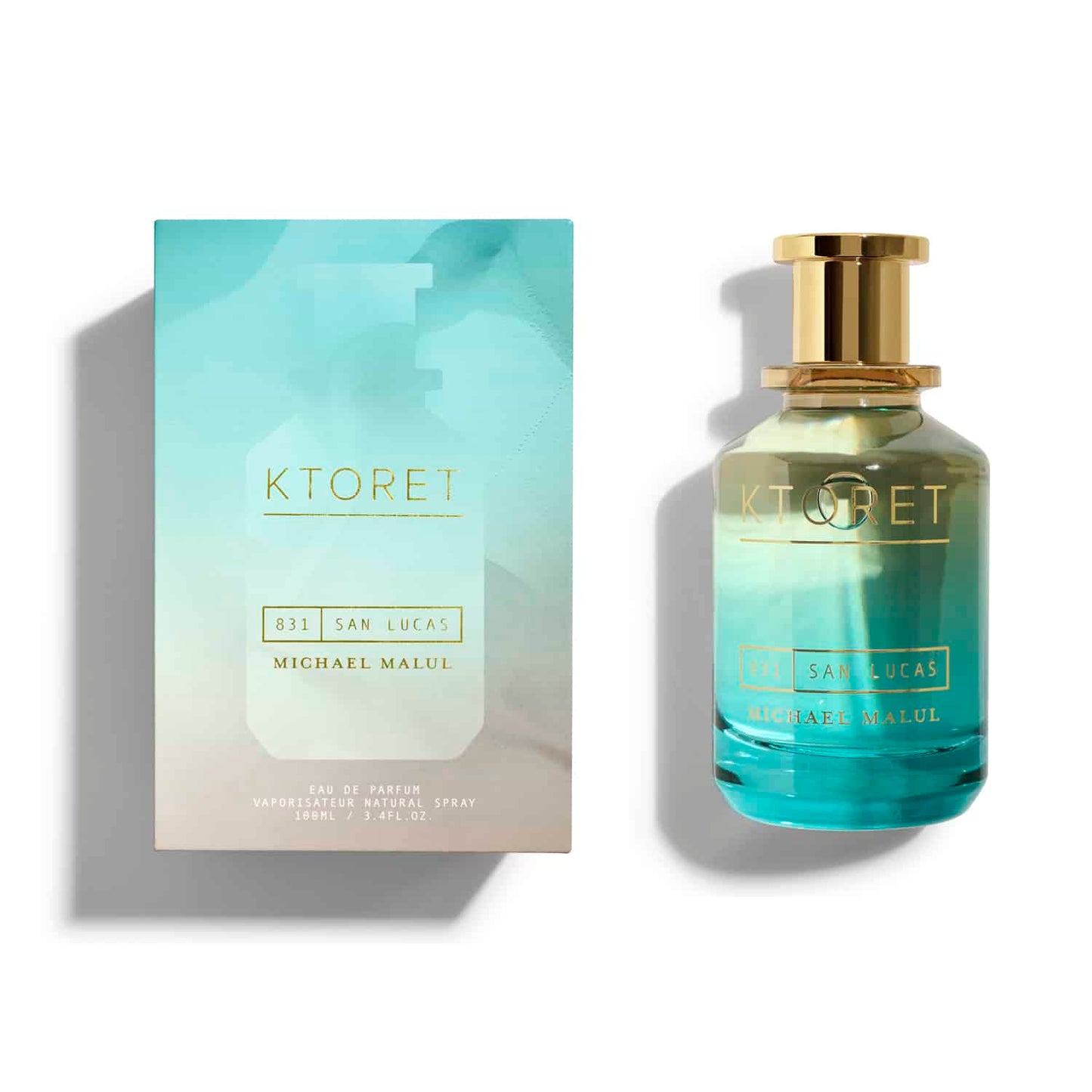 Michael Malul KTORET 831 San Lucas Eau de Parfum 100 ml bottle – bright citrus fragrance with aromatic herbs and smooth woody musk base