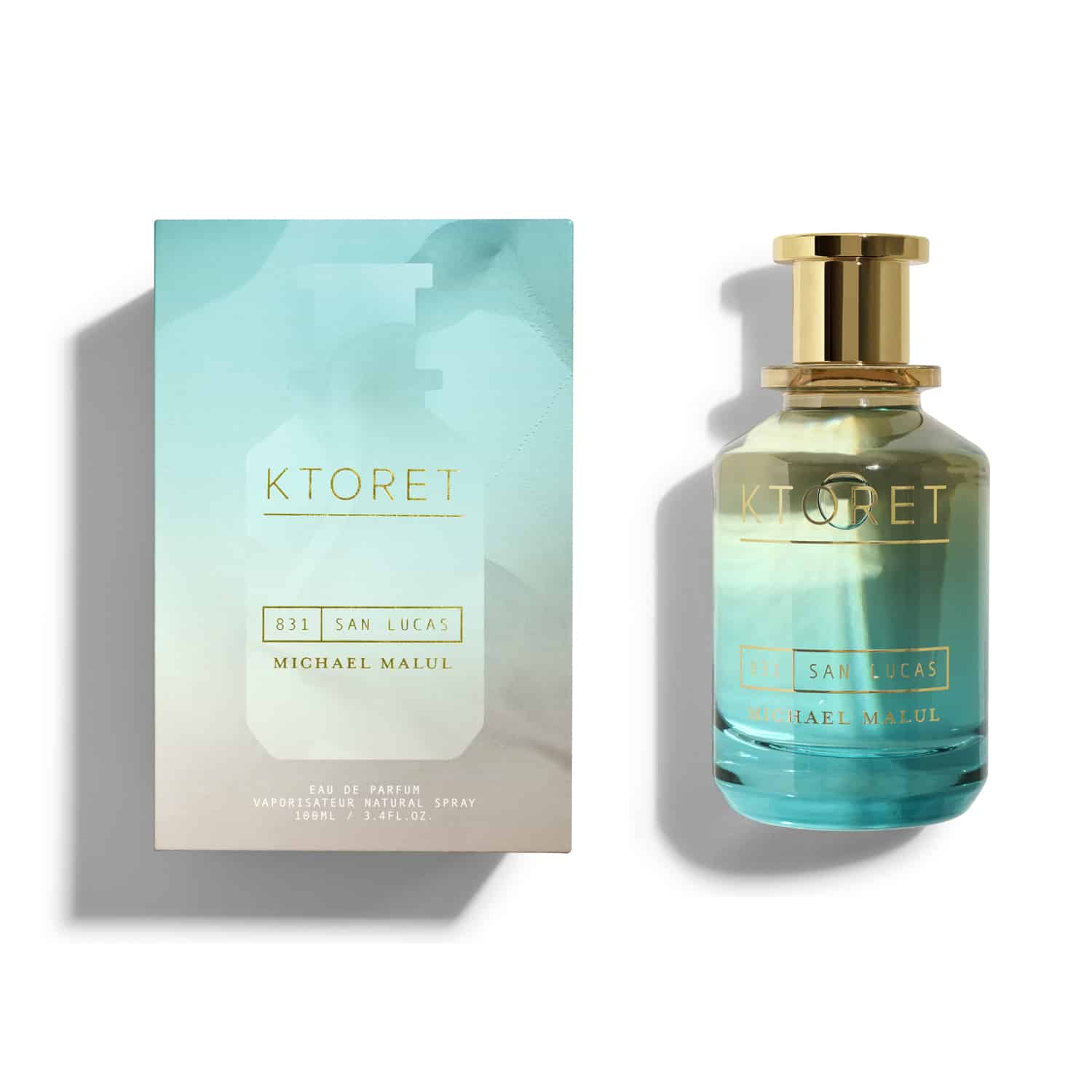 Michael Malul KTORET 831 San Lucas Eau de Parfum 100 ml bottle – bright citrus fragrance with aromatic herbs and smooth woody musk base
