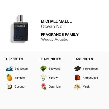Michael Malul 3.4 Oz Ocean Noir Eau De Parfum Spray For Men