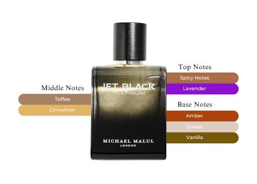 Michael Malul Jet Black Platinum 3.4oz Men EDP Spray