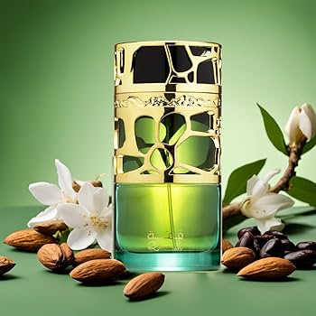 Lattafa Qimmah for Women Eau de Parfum 100 ml bottle – fruity floral vanilla fragrance with rose, jasmine, musk, and cedarwood base