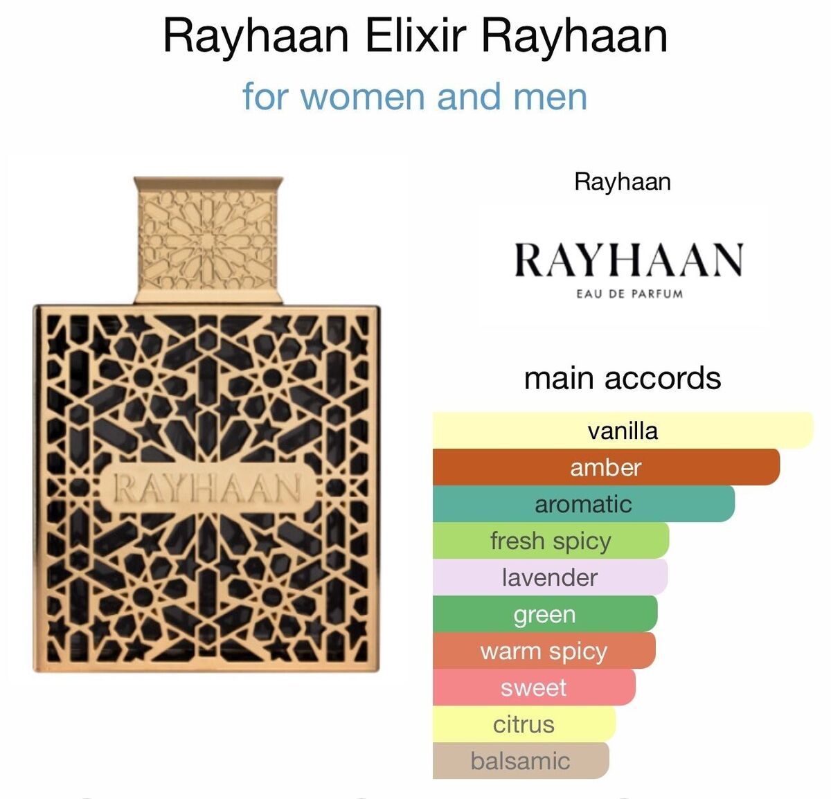 Rayhaan Elixir Eau de Parfum 100 ml (3.4 oz)